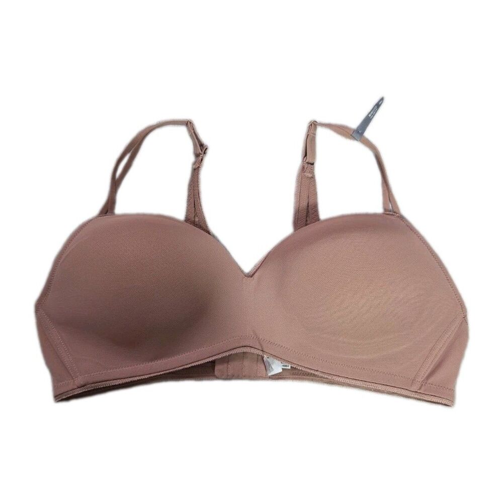 NWT Aerie Real Happy Wireless Bra Dusty Rose Lightly Lined 38C